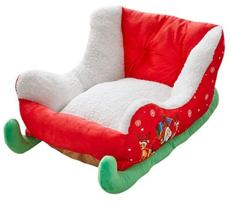 kmgfsd Isoliertes Fleece Katzenbett, Schlitten, Winterschlafplätze, ältere Menschen, orthopädisches Bett für kleine Haustiere, multifunktionaler Unterschlupf