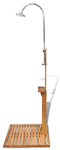 Festnight Douche de Jardin en Bois 75 x 75 x 221 cm