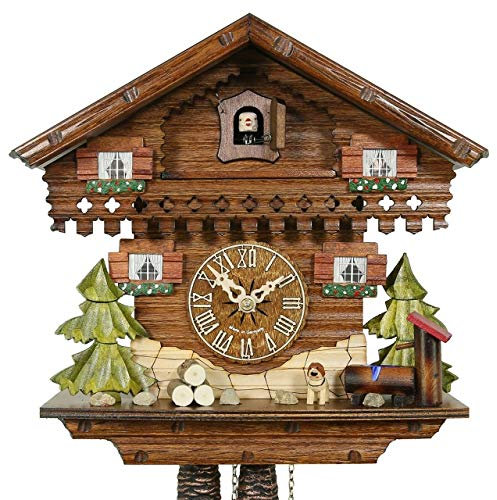 Haus der 1000 Uhren Kuckucksuhr - im Chalet-Stil - mechanische 24h-Uhr - handgefertigt - VDs-Zertifiziert - 2 Jahre Garantie