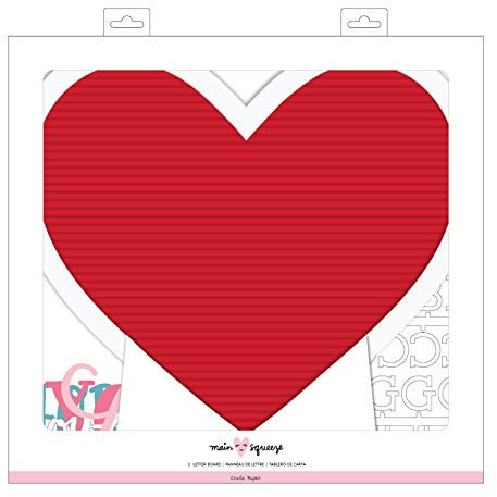 American Crafts Framed Letterboard 12X12-Heart