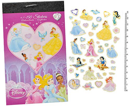 alles-meine.de GmbH 150tlg. XL - Set Sticker/Aufkleber - Princess - z.B. für Stickeralbum Stickerblock - Arielle Rapunzel Schneewittchen - Kinder Kind klein Prinzessin Block
