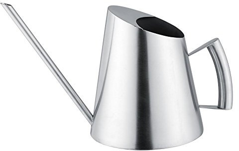 Nitrip 1500ml Edelstahl Silber Gießkanne Gebürstet Garten Pflanzen Indoor Outdoor 1.5L