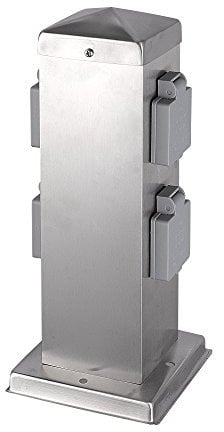 Hilight Stainless Steel Socket column with 4 Sockets 103202