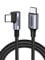 UGREEN Cable USB C 3A, 60W Tipo C 90 Grados Carga Rápida PD 3.0 Compatible con iPhone 16/15 Plus Pro MAX, Galaxy S24 S23 S22 A53, Pixel 6 7 8 9 XL, Drone, etc 3M