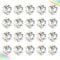 Transparente Bola de Cristal 20pcs Bola de Cristal Feng Shui Colgante Bola de Cristal Prisma para Decoración de Lámpara de Casa, Boda, Navidad 20mm
