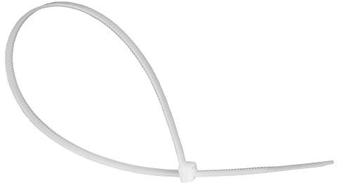 Good Connections® Serre-câbles 200 mm x 4,8 mm - Lot de 100 - Transparent, UL, -40 °C à +85 °C