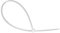 Good Connections® Serre-câbles 200 mm x 4,8 mm - Lot de 100 - Transparent, UL, -40 °C à +85 °C