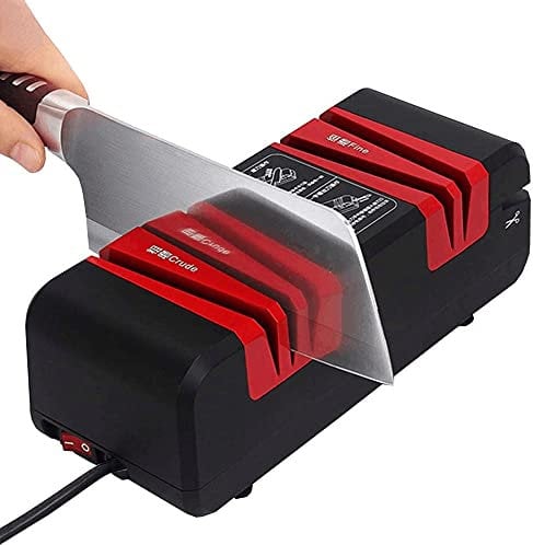 60W Electric Knife Sharpener Kitchen Knife Sharpening Tool for Chef's Choice Sharpener 2800 r/min for All Knives Screwdriver Scissors Sharpening Set