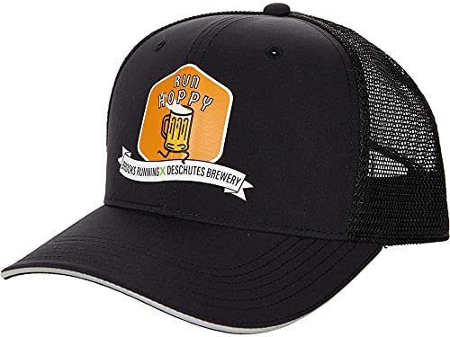 Brooks Discovery Trucker Hat Black/Run Hoppy Beer Can One Size