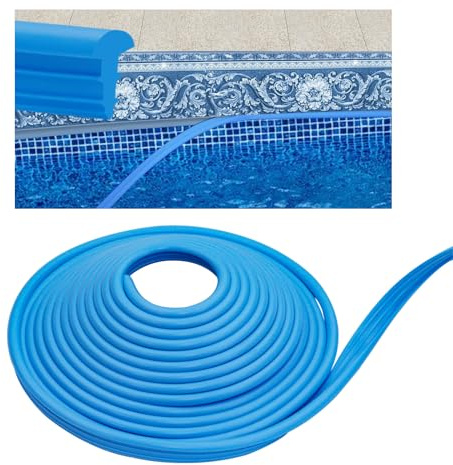 Rollpool-Perlenschloss, Poolfolien-Schloss für oberirdische und unterirdische Schwimmbäder, Perlenschloss, 30 m, Blau