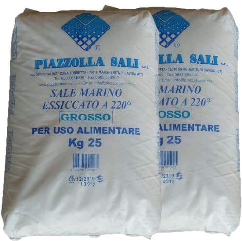 acquaverde | Sale Granulare Marino Puro (NaCl 99,9%), Essiccato a 220°, per Purificare Acqua di Piscina, ideale per Sistemi di Elettrolisi, MADE IN ITALY - 50 kg