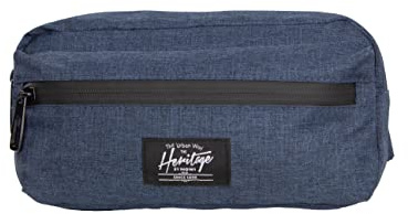 NOWI Heritage Gürteltasche, Umhänger, Bauchtasche, Navy, wasserabweisender Reißverschluss, 24cm (Navy)