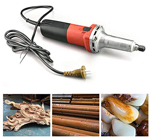 RibasuBB Amoladora de Troquel, 27000 r/min Amoladora Recta Profesional, 600W 230V Amoladora de Troquel eléctrica Amoladora de Troquel, para Grabado, taladrado, rectificado