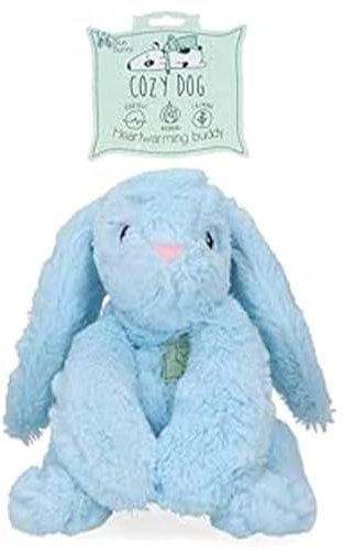 Cozy Dog Bunny Kuscheltier Hund - Kuscheltier mit Herzschlag - Plüschtier Hund - reduziert Trennungsangst - speziell für Welpen - Blau