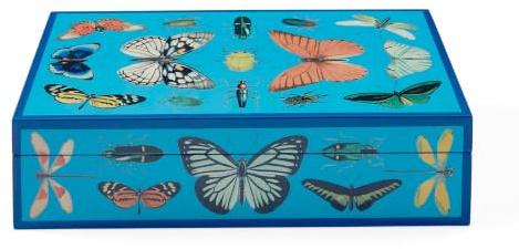 Jonathan Adler Large Botanist Lacquer Box, Purple