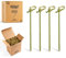 FOOGO Green 300pcs Bamboo Cocktail Sticks, FSC® Certified, 10cm Fancy Japanese Knotted skewers, Cocktail Accessories for Drinks, Party Food Picks, Sturdy compostable Eco-Friendly Wooden Sticks