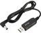YOKIVE DC 5V to 12V USB Step Up Voltage Converter, Power Cable with DC Elbow Jack 5.5mm x 2.5mm, Great for Routers, Car Driving Recorder (Black, 6W 1A)