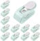 24 Stück Bettdeckenbezug-Clips, Bettbezug Halter Clips, Bettlakenhalter, Prevent Bunching and Shifting, für Bettwäsche, Vorhänge, Socken und Kleidung verwendet(Grün)