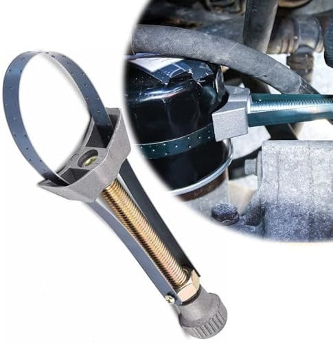 Norhogo Chiave Per Filtro Olio, Chiave Per Cinghia Di Rimozione Del Filtro Dell'olio, Chiave per filtri dell'olio con fascia in acciaio Campo di serraggio Ø 60-120mm chiave filtro olio