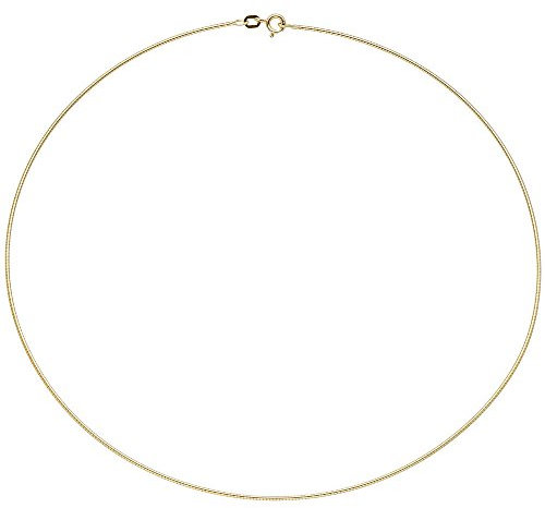 1,1mm Halsreif Omegareif 925 Silber gelbgold vergoldet 45cm Halsschmuck Damen