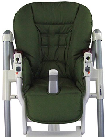 Ersatzbezug Sitzkissen [Bezug für Hochstuhl] kompatibel mit Peg Perego Prima Pappa DINER (olive)