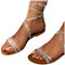 Sandali Donna Eleganti Gioiello Comodi Bohemia Flip Flops Spiaggia Scarpe Estivi Aperte Bassi Estate Strass Casual Cinturino alla Caviglia da Spiaggia