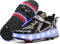 HUSKSWARE Rollschuhe Schuhe Jungen Mädchen Mit 4 Rollen Skateboardschuhe, verstellbar Jugend Schuhe mit Rollen, Schwarz 38 EU