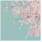 Bilderwelten Fototapete Blumen 192cm x 192cm Modern Natur Kirschblüte Blumentapete Vliestapete Tapete Wanddeko Ideen Wohnzimmer Schlafzimmer Küche