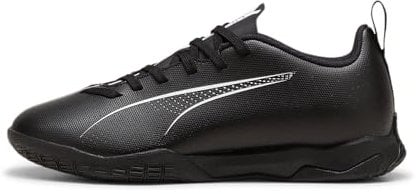 PUMA Ultra 5 Play IT JR Soccer Shoe, Black White, 3.5 UK