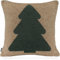 H.O.C.K. X-Mas Tree Tannenbaum Weihnachtskissen inkl. Füllung Leander Wendekissen 40x40cm (40x40cm, Taupe/grün)