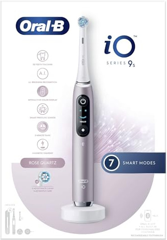 Oral-B iO - 9S Spazzolino Elettrico Ricaricabile Rosa + 2 Testine