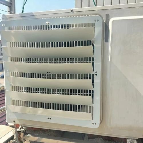Deflettore del climatizzatore per unità Esterna,Deflettore di Uscita dell'Aria in Acciaio Inossidabile Paravento Anti-soffiaggio Diretto,Griglie di Protezione del condensatore del compressore CA