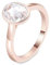Epinki Echt Gold, 14 Karat Rotgold Au585 Ringe, Solitär Verlobungsring mit Oval 1ct Moissanit, 18K Rosegold Partnerringe Trauringe Hochzeitsring Gr.57 (18.1)