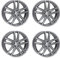 4x Rial Felgen Alufelgen X10 8.0Jx18 ET34 5x120 metal-grey kompatibel mit BMW 1 2 3 4 5 6 M135i M235i X1 X3 X4 Z3 Z4 Z4 M