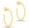 Amazon Essentials Sterling Silver Spike-Tube Half-Hoop Earrings