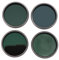 4er-Pack ND PL-Filter-Set für Osmo Action 3 4 5 Pro, ND8PL ND16PL ND32PL ND64PL Neutraldichte-Polarisationsfilter, Mehrfach Beschichtetes Optisches HD-Glas, Action-Kamera-Zubehör