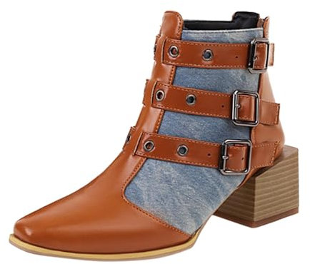 Chainsaw Boots Ankle Boots for Women Size 7 Womens Flat Boots Ladies Ankle Boots Size 4.5 UK Hiking Boots Women Size 6 Wellies Boots Size 5 Low Heeled Boots for Women platfor Combat Boots Wedge