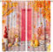 2-Teiliges Set Digital Bedruckte Verdunkelungsvorhänge Für Schlafzimmer, Wohnzimmer, Esszimmer, Kinder, Jugendzimmer, Fenster Vorhänge 150X166 cm (B + H) Pflanzenblätter-718663417