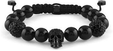 Philipp Plein Herren-Armband, Edelstahl, recycelt 32 Farbstein One Size 89210656