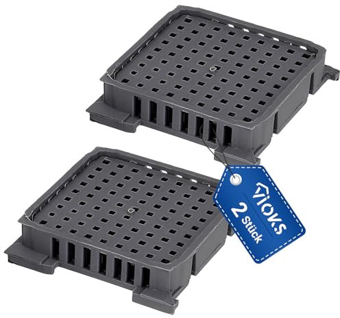 VIOKS 2x Aktivkohlefilter Kühlschrank Filter 48 x 45 x 11 mm Ersatz für Liеbherr 9096989 9882429 9882460 7440021 Aktiv Kohle Filter - Fresh Air Filter Liеbherr Kühlschrank KühlGefrierKombination