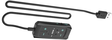 Ksikdeg USB External Sound Card 7.1 Surround Auditory Adapter with Sound Control for PC Gaming Headsets Long