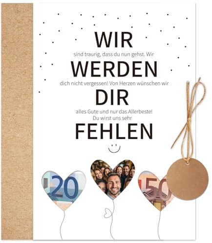 Hongma Abschiedskarte Kollegen DIN A4 XXL Abschied Karte zum Ruhestand mit Spruch mit Umschlag für Kollegin Kollege Klappkarte Abschiedsgeschenk Glückwunschkarte Card zur Mitarbeiter Rente Jobwechsel