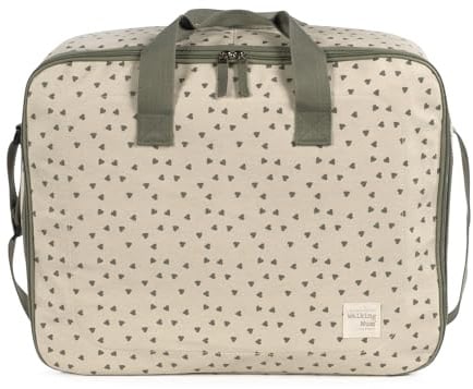 Walking Mum - Maleta Corazones Poppy Musgo