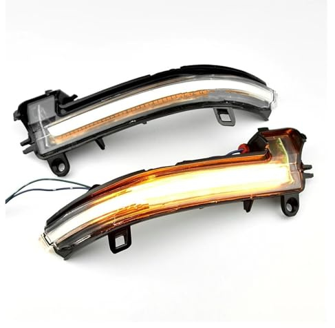 LED Dynamic Turn Signal Light For BMW For F20 F21 F22 F30 E84 1 2 3 4 Series LED Dynamic Turn Signal Light Flasher Flowing Water Blinker Flashing Light(White)