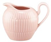 Seltmann Weiden Amina Milchkännchen 170 ml | Gießer für Milch & Sahne | Kleines Kännchen mit feinem Reliefmuster | Porzellan, Spülmaschinenfest | Rosé