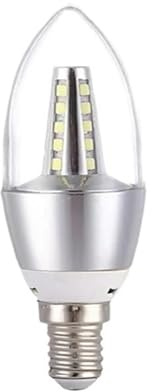 JrEam 10 Stück LED-Lampen E14 9W 12W Goldenes Aluminium AC 220V LED-Lampe Kaltweiß Warmweiß Lampada(White,Silver Pointed_E14_9W)