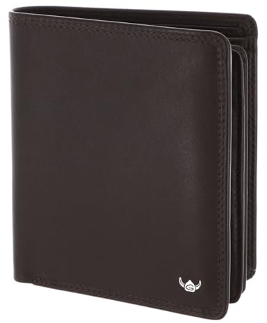 Golden Head Leder Geldbörse Polo RFID Protect Kombischeintasche 1231 Dunkelbraun