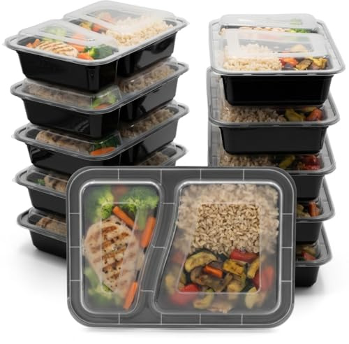 BigDean 10 Meal Prep Boxen 850ml mikrowellengeeignet wiederverwendbar