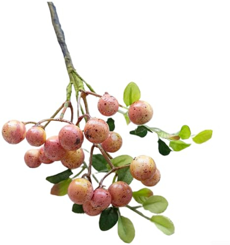 Künstliche Glücksfrucht, Schaumstoff-Simulationsbeerenzweig, realistische Pflanze für Zuhause, Vase, Wohnzimmer, Tisch, Feng Shui, Display-Dekoration