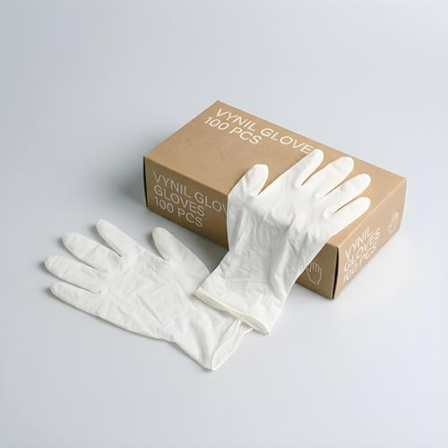 BullTek Guanti Vinile Monouso 100pz Premium Senza Polvere Alta Resistenza Impermeabili Grip Antiscivolo Barriera Biologica Protezione Chimica Uso Professionale (EXTRA LARGE)